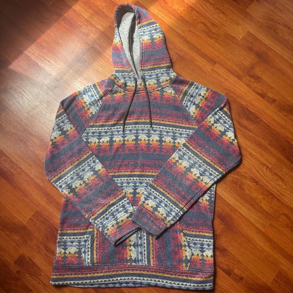 Brooklyn Cloth MFG Co. Men's Southwestern Aztec Geometric Pullover Hoodie XL